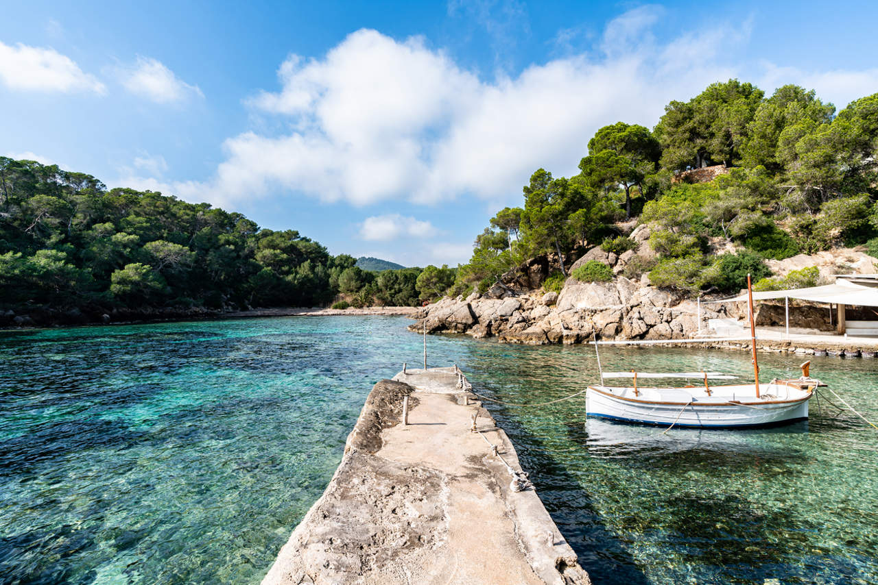 Cala Mastella beach, Ibiza.